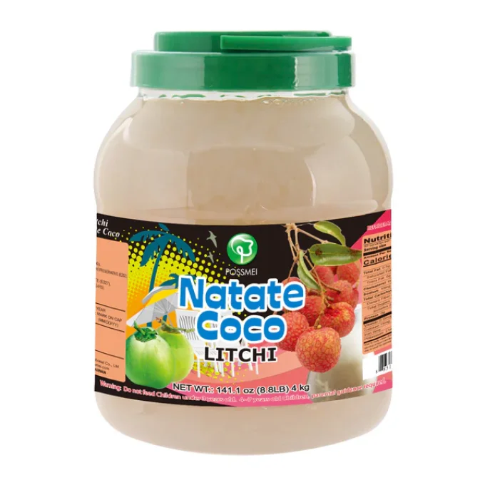 POSSMEI - NATA DE COCO  Jelly's litchi pot de 4KG  