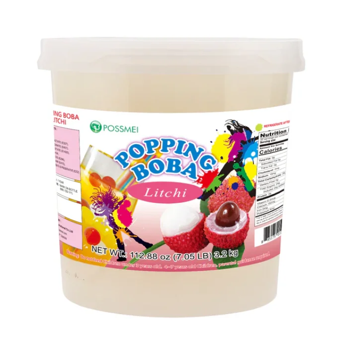 POSSMEI - Perles de fruits litchi pot de 3.2kg