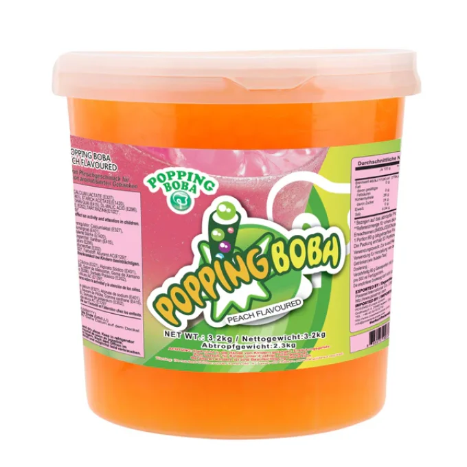 POSSMEI - Perles de fruits pèche pot de 3.2kg