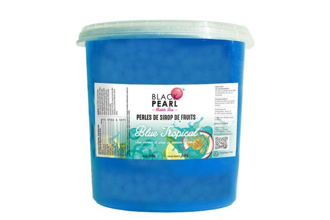 Perles de sirop saveur Blue Tropical pot de 3.4kg  